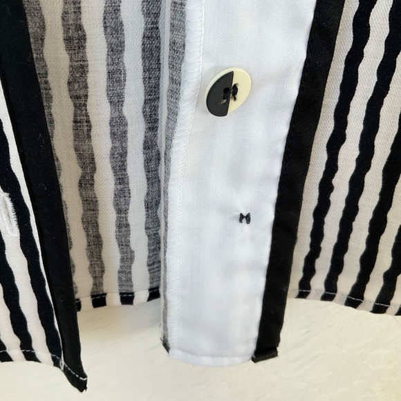 Jeanne Marc Button Up Shirt Vintage ‘80s Short Sleeve Boho Graphic Size S 8 - 10 - Picture 11 of 16